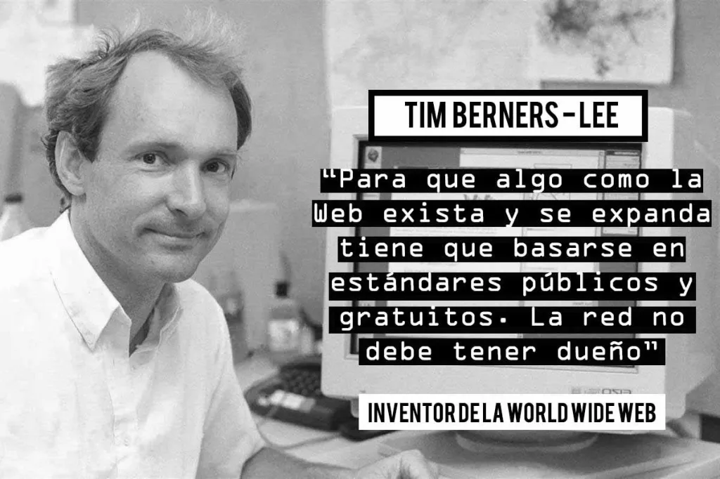 Tim Berners-Lee en el CERN, donde nació la World Wide Web